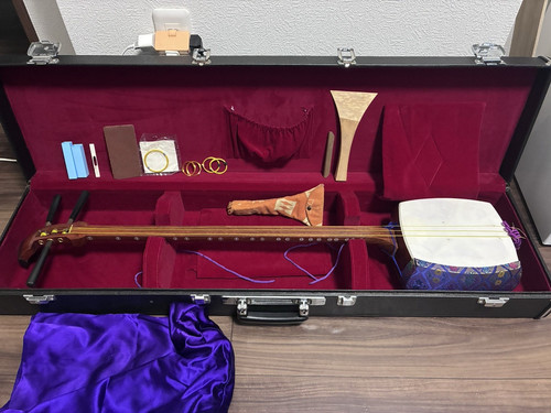 Japanese shamisen hard case - japanese,